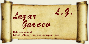 Lazar Garčev vizit kartica